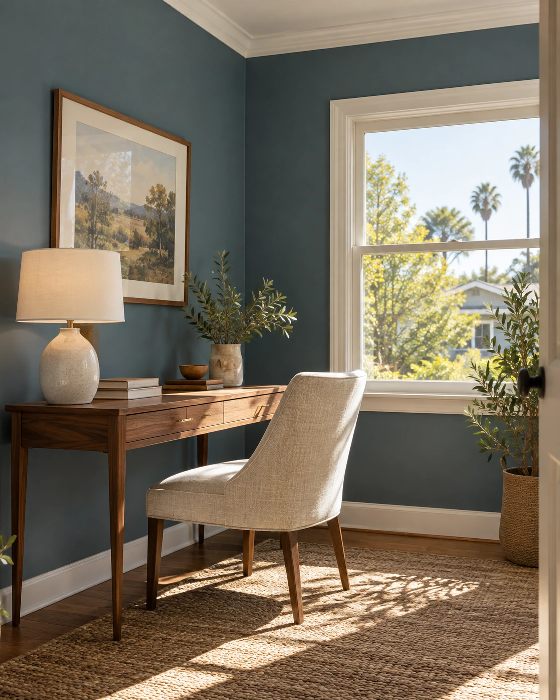 Painted walls & crisp trim